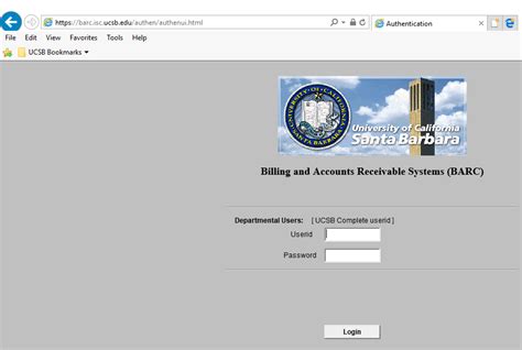 ucsb student portal|My BARC Login .